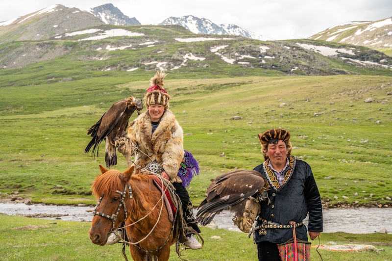 eagle hunters in the Altai Mountains of Mongolia