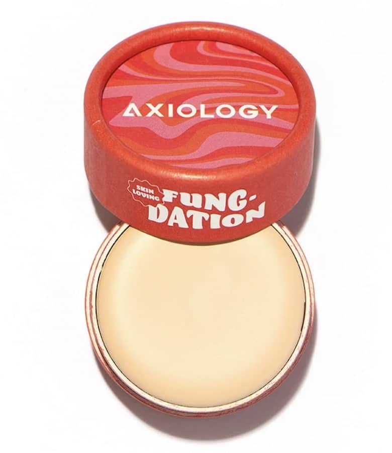 Axiology zero-waste foundation made with mushrooms