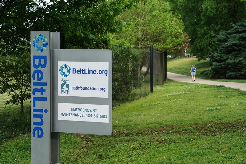 green travel at Atlanta Beltline