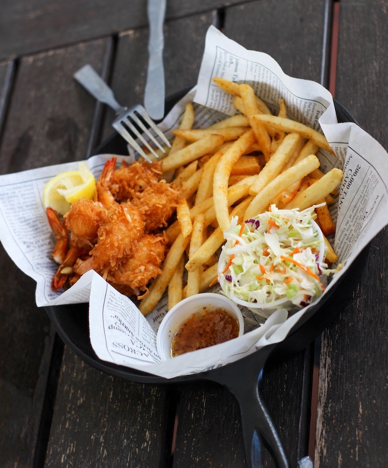 fish and chips, a popular Dublin street food