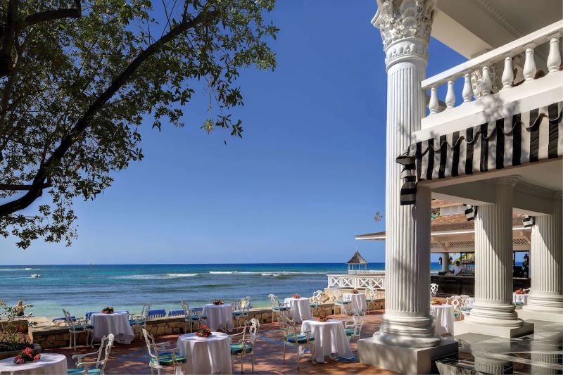 dining space serving vegan meals at Half Moon Resort in Jamaica