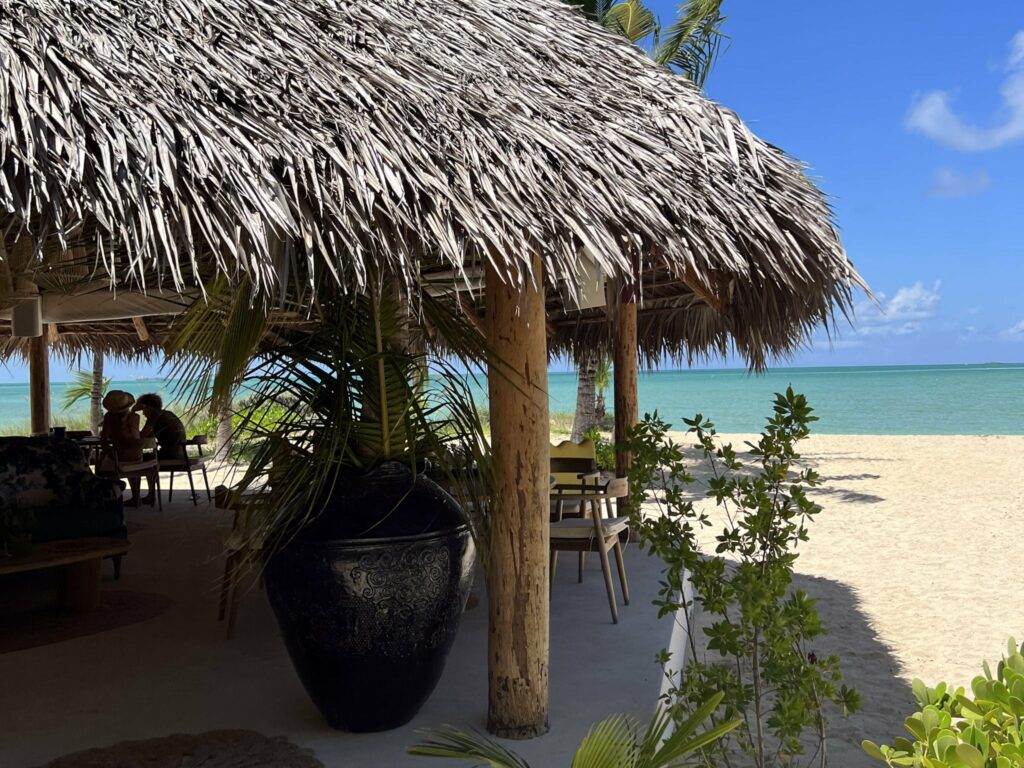 beachfront breakfast restaurant in the Bahamas