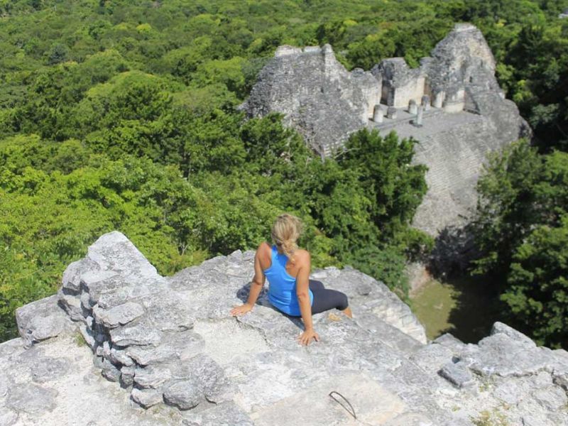 Eco-tourism in Mexico while visiting the Calakmul Maya Ruins