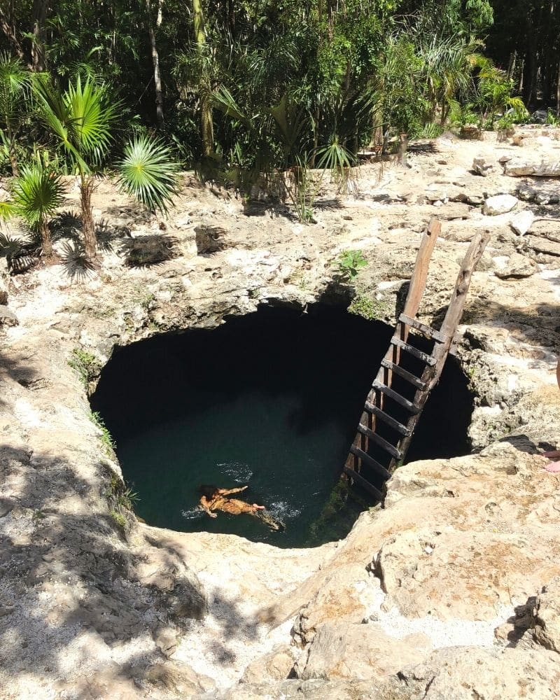 Visiting Cenote Calavera in Tulum, a top experience for understanding the culture of Mexico