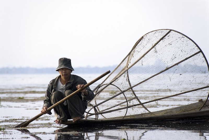 Fisherman on Inle Lake
