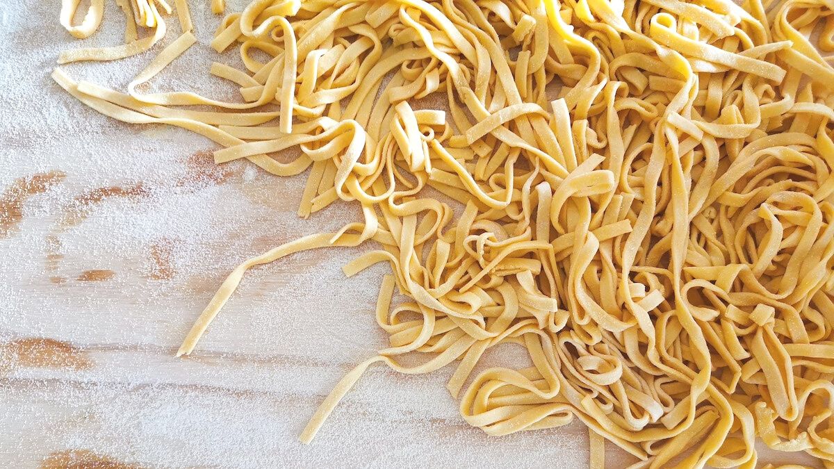 pasta in Bologna, Italy