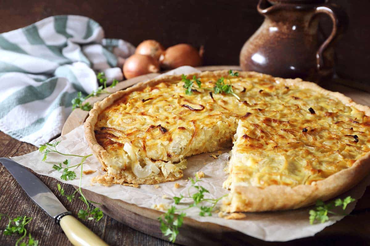 French onion tart.