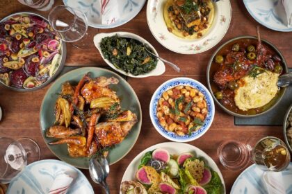 a variety of dishes offered to guests enjoying the NYC tasting menu at Hearth Restaurant