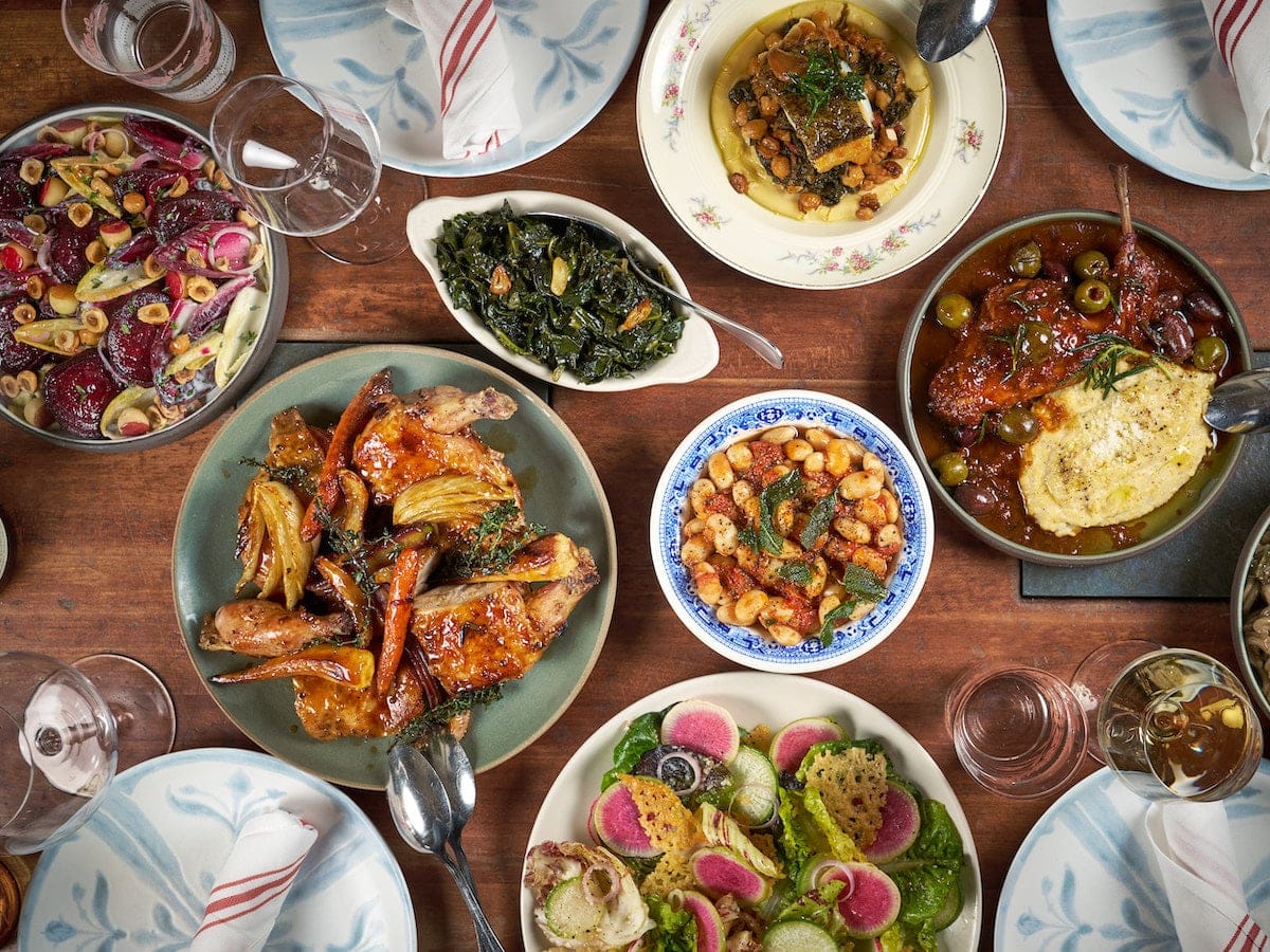 a variety of dishes offered to guests enjoying the NYC tasting menu at Hearth Restaurant