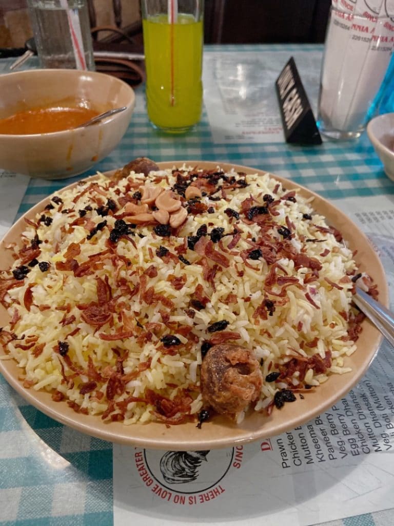 Berry pulao is a popular Parsi food in Mumbai, India