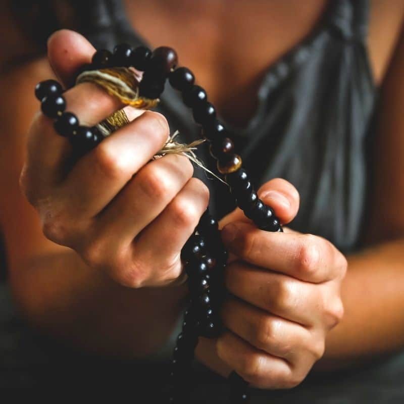 Pack mala beads for a wellness retreat in mexico