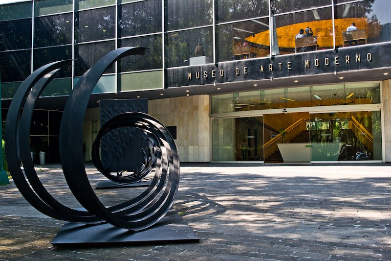 entrance of the Museo de Arte Moderno in Mexico City