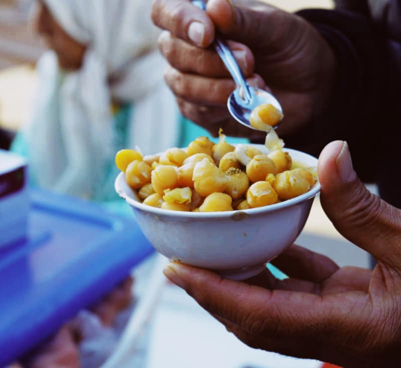 Moroccan street food chickepas