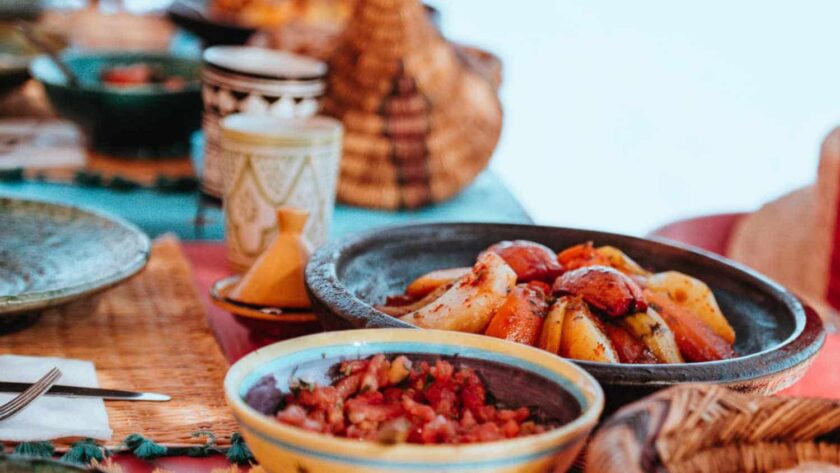 Moroccan dishes