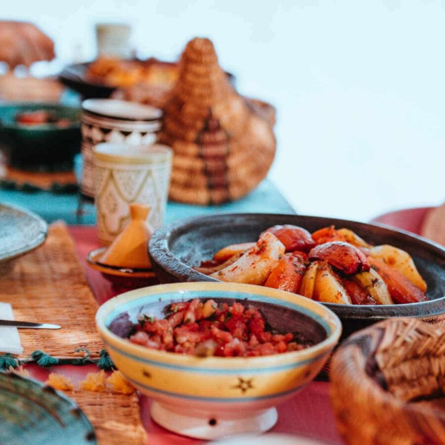 Moroccan dishes