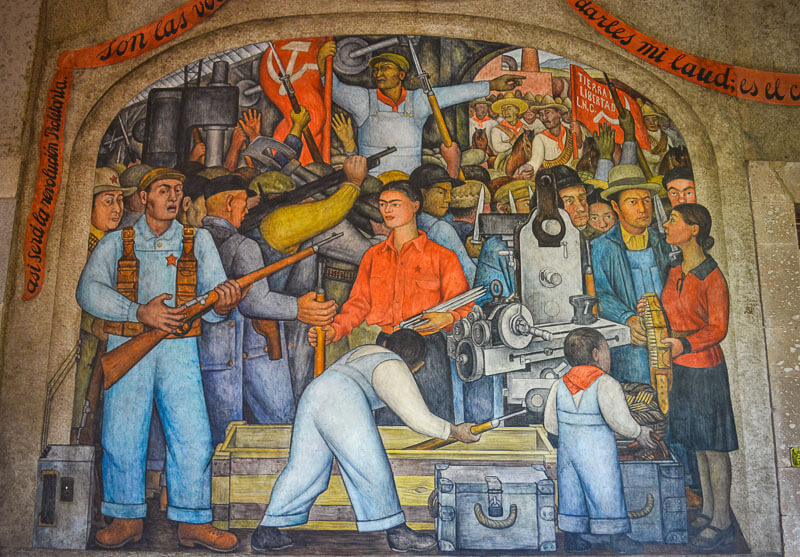 Murals at the Secretariat of Public Education in Mexico City