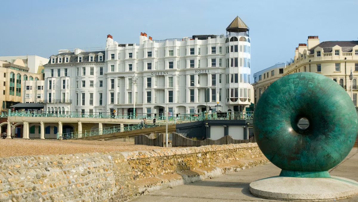 exterior of the Queens vegan hotel right on Brighton Beach