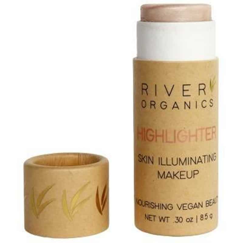 zero waste highlighter makeup from River Organics