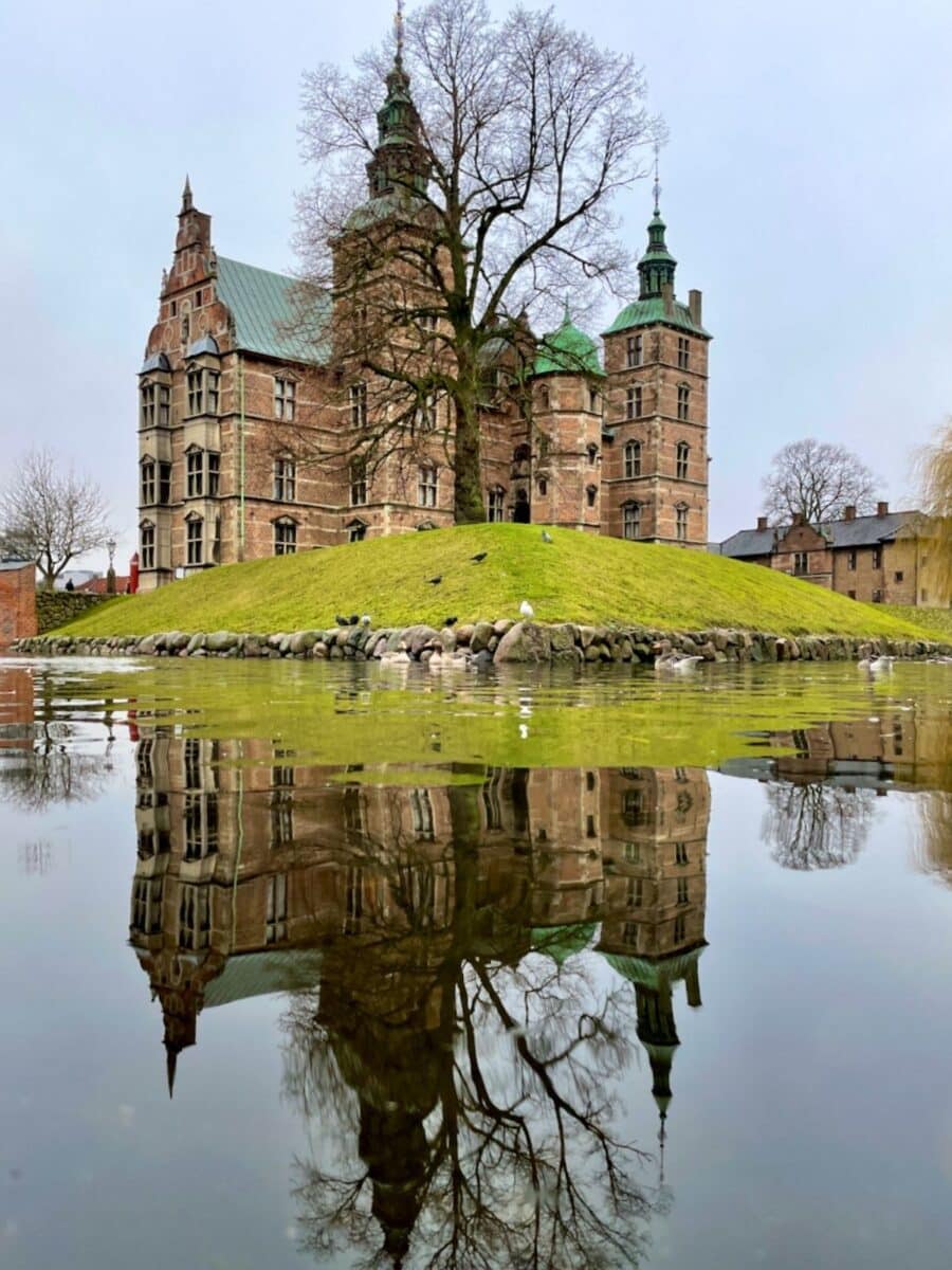 Rosenborg castle reflecting on the water, Copenhagen