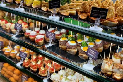 Spanish pintxos.