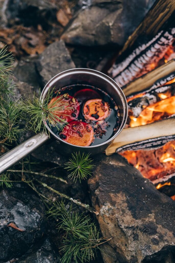 mulled wine being made at the Strasbourg Christmas Market