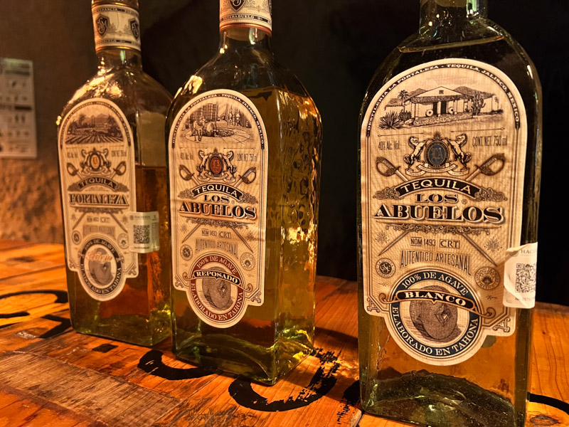 Tequila tasting at Los Abuelos