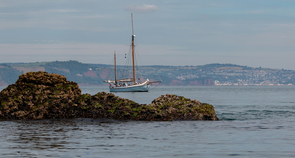 A serene port view with boats docked on calm waters, representing the tranquil surroundings of The Miggi Vegan Guesthouse.
