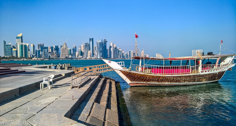 A boat in Doha, Qatar to show Islamic Culture