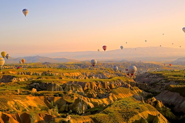 seeing the beautiful Cappadocia during an adventure yoga retreat in Turkey