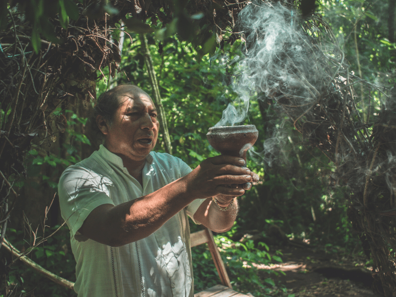 Taking part in a Mayan ceremony is one of the top things to do in Mexico if you want to explore authentic culture